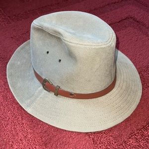 Canvas Fedora Hat by Schuman Sullivan of New Haven Sz M